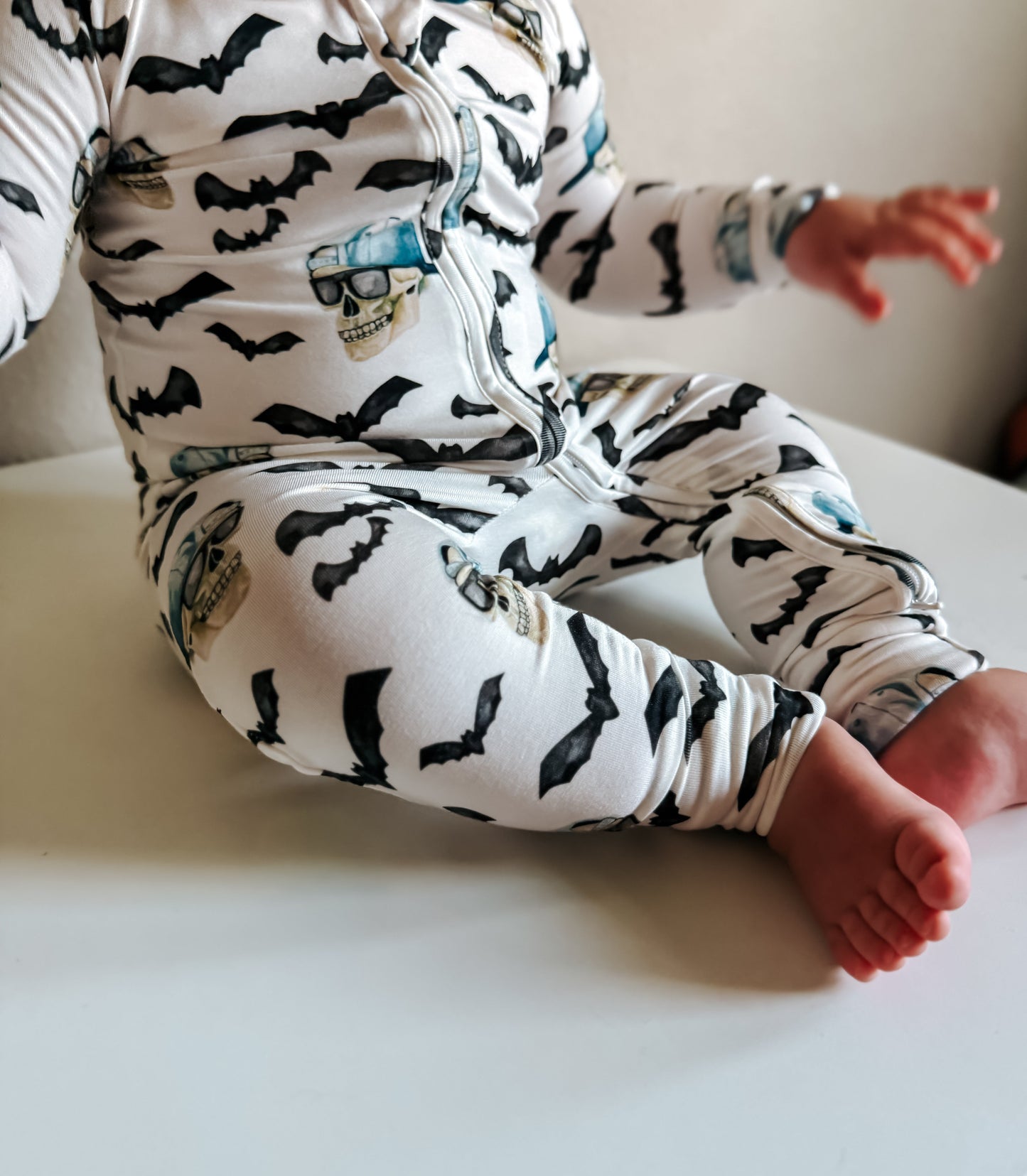 Spooky Bro Bamboo Zippy Pajamas by Little Joy Co., product view 2