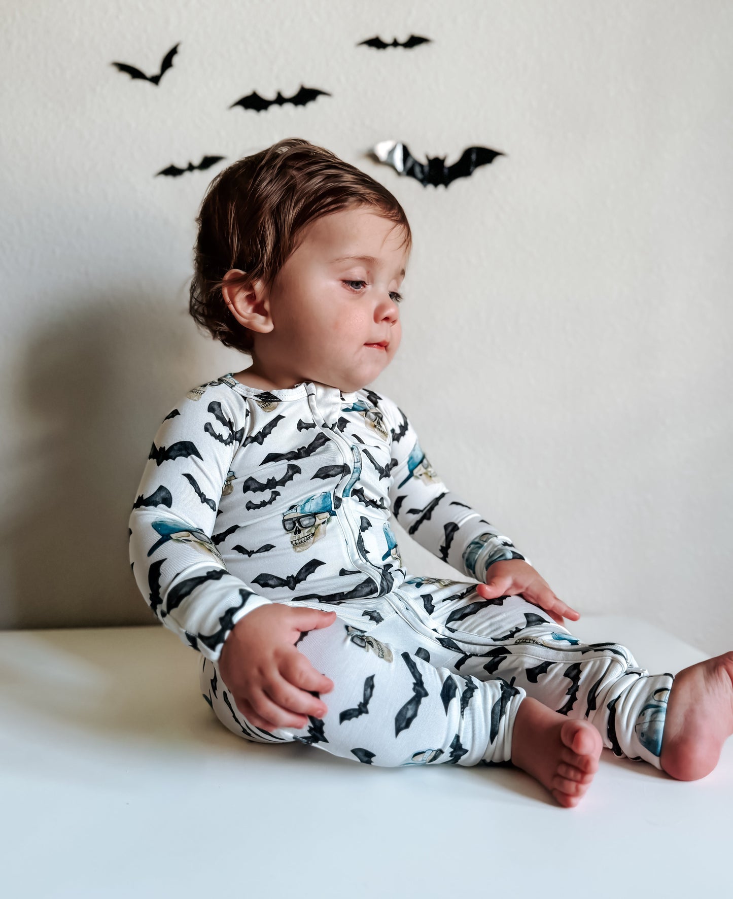 Spooky Bro Bamboo Zippy Pajamas by Little Joy Co., product view 8