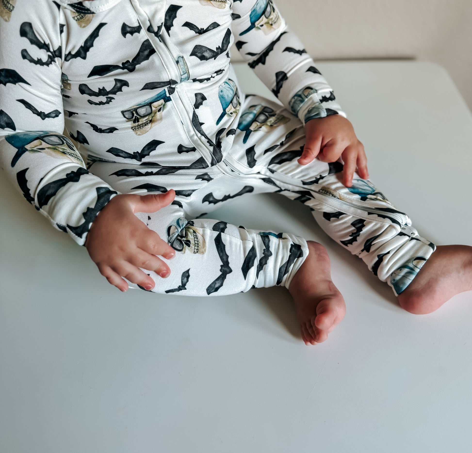 Spooky Bro Bamboo Zippy Pajamas by Little Joy Co., product view 10