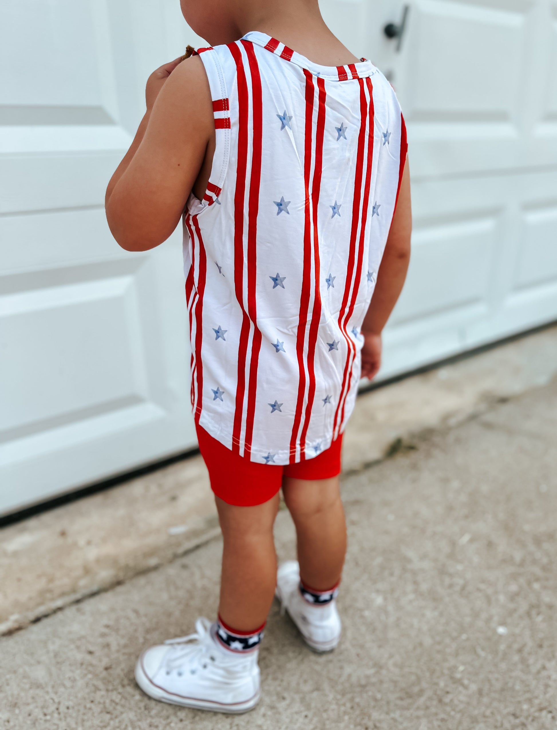 Stars & Stripes Bamboo Tank by Little Joy Co., product view 11