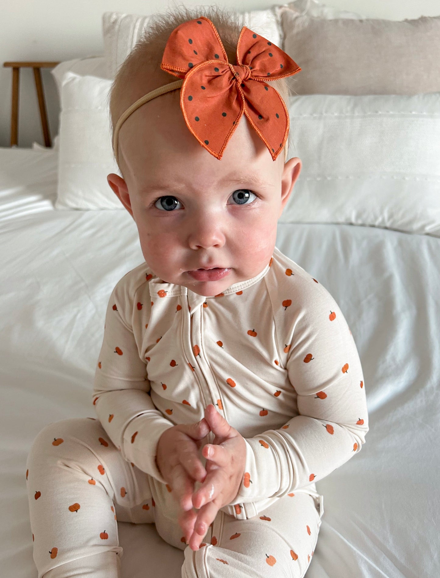 Little Pumpkin Bamboo Zippy Romper by Little Joy Co.