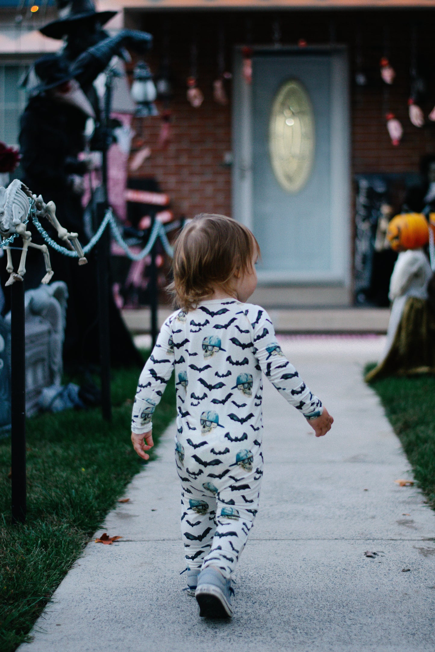Spooky Bro Bamboo Zippy Pajamas by Little Joy Co., product view 7