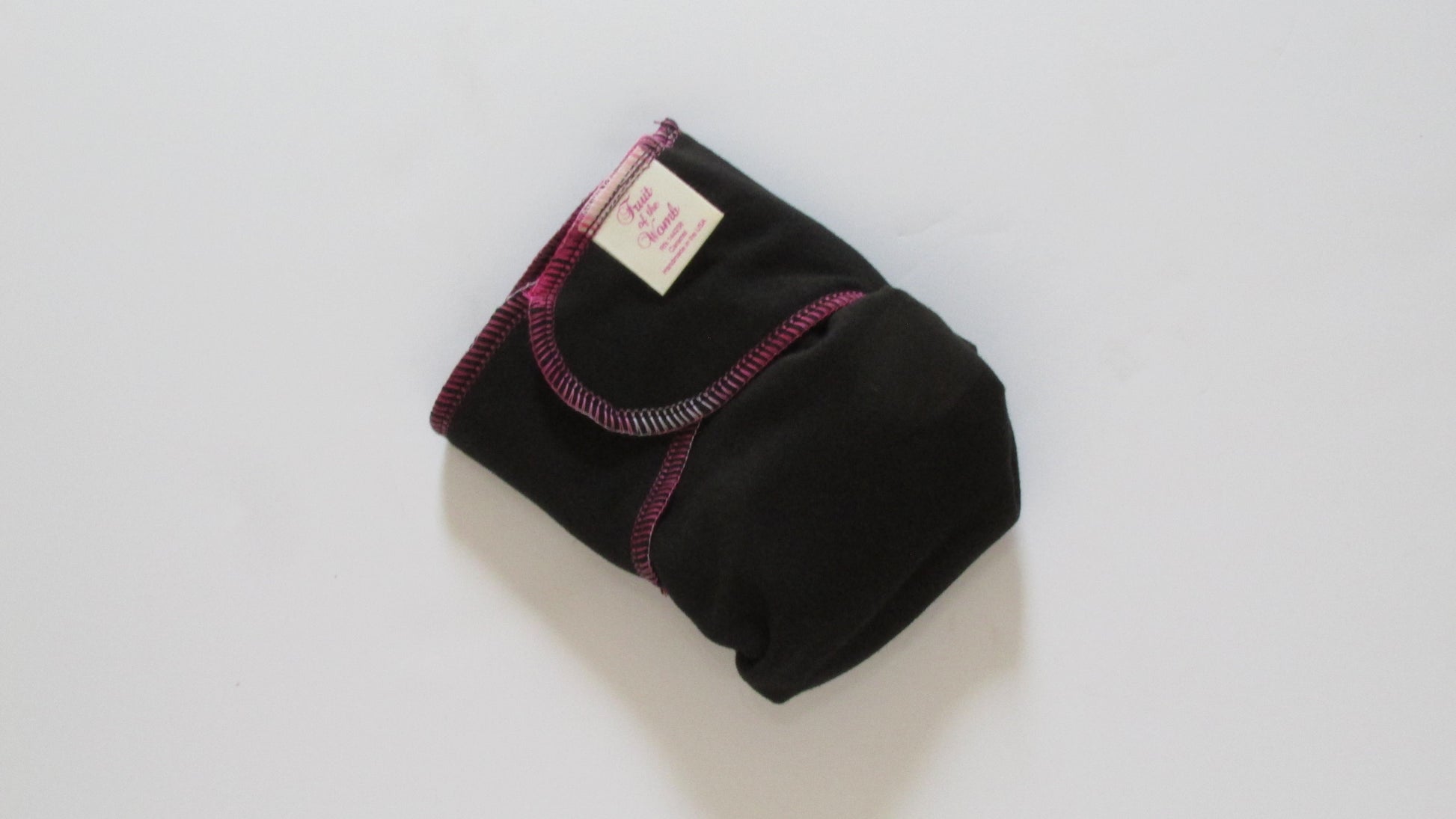 Black Flex-Fit Winged Perfect fit Preflat (WPFP) by Fruit of the Womb Diapers