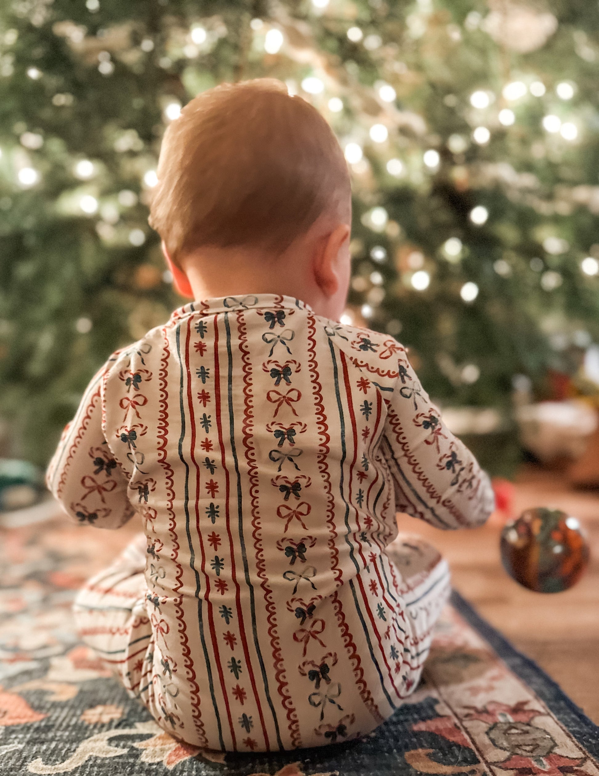 Candy Cane Lane Bamboo Christmas Pajamas - Zippy by Little Joy Co., product view 8