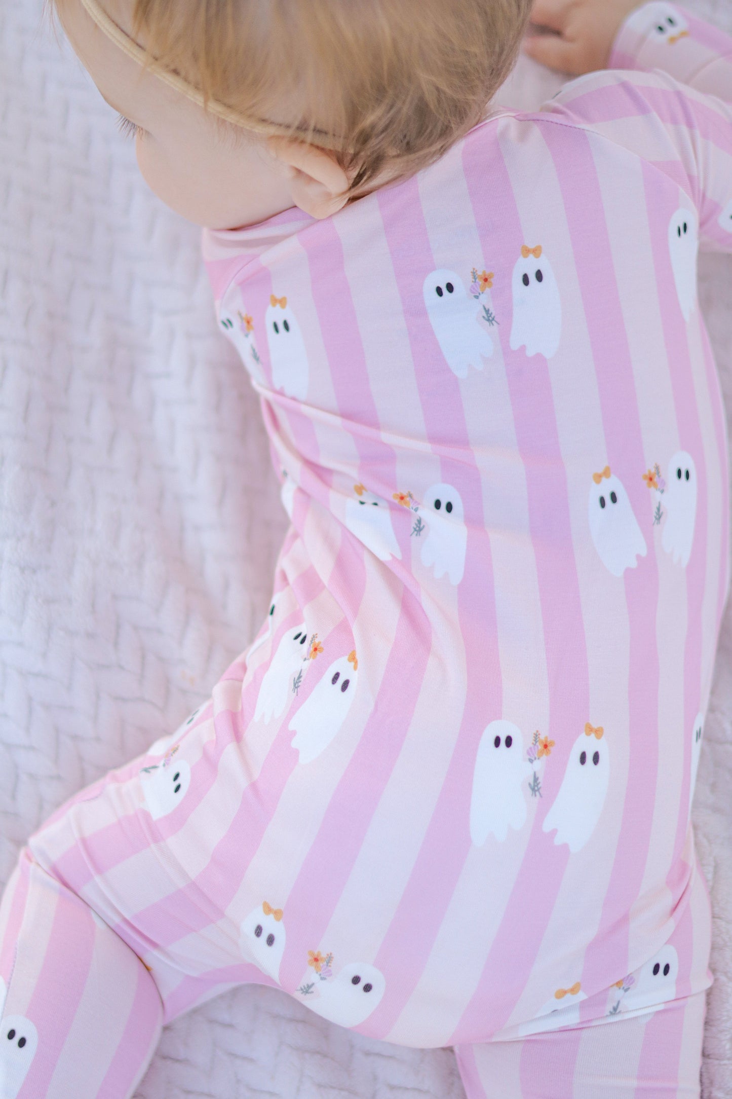 Be My Boo Halloween Bamboo Zippy Pajamas by Little Joy Co., product view 2