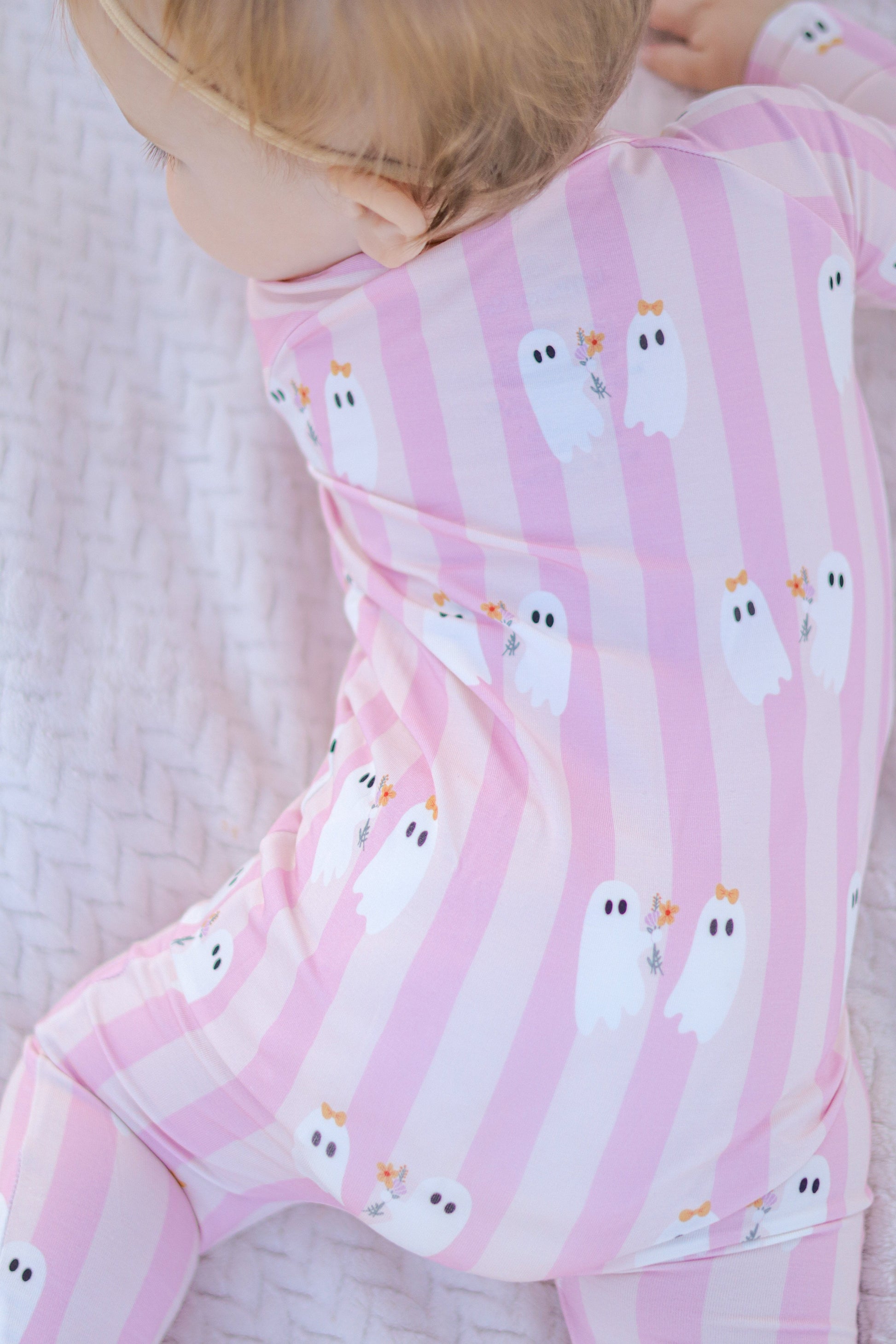 Be My Boo Halloween Bamboo Zippy Pajamas by Little Joy Co., product view 2