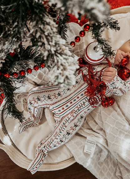 Candy Cane Lane Bamboo Christmas Pajamas - Zippy by Little Joy Co., product view 2