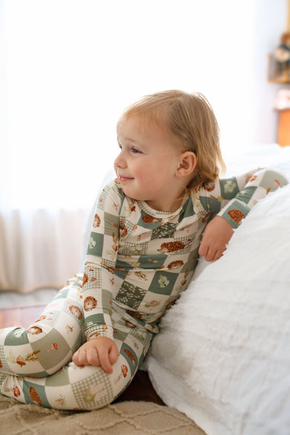 Harvest Hedgehogs 2pc Bamboo Pajamas by Little Joy Co., product view 11