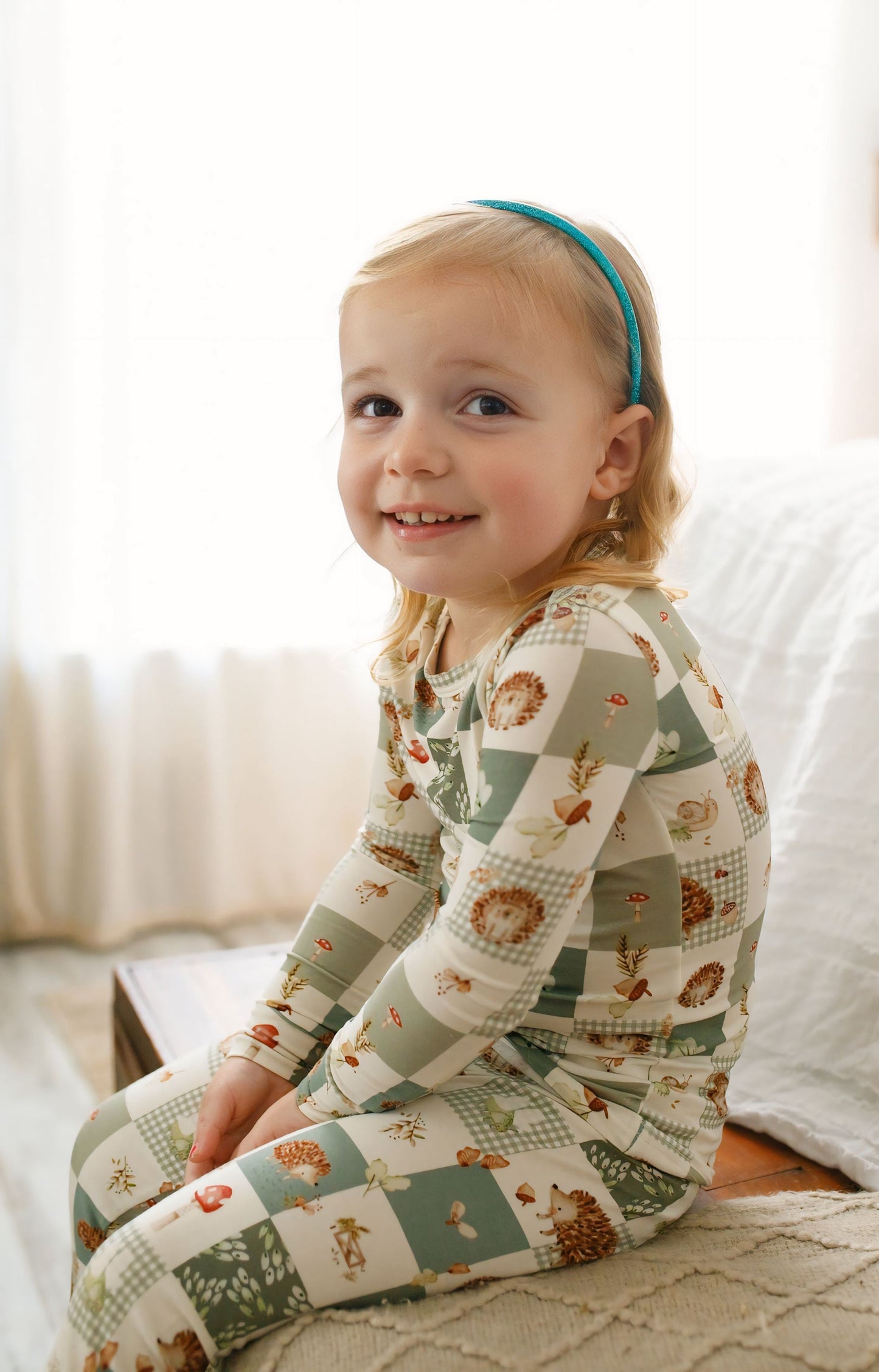 Harvest Hedgehogs 2pc Bamboo Pajamas by Little Joy Co., product view 12