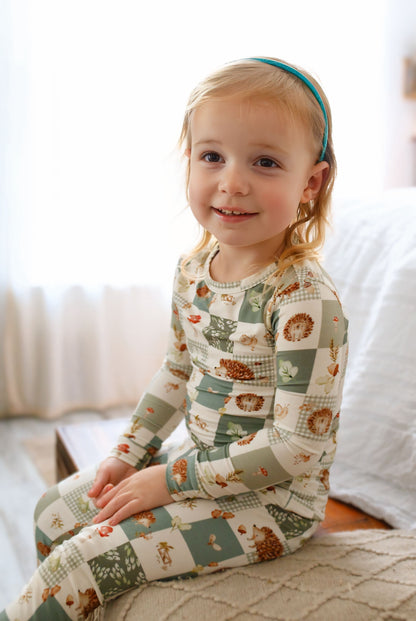 Harvest Hedgehogs 2pc Bamboo Pajamas by Little Joy Co., product view 13