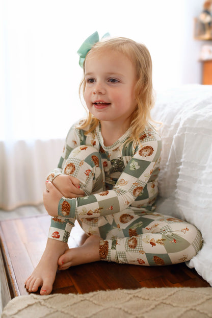 Harvest Hedgehogs 2pc Bamboo Pajamas by Little Joy Co., product view 10