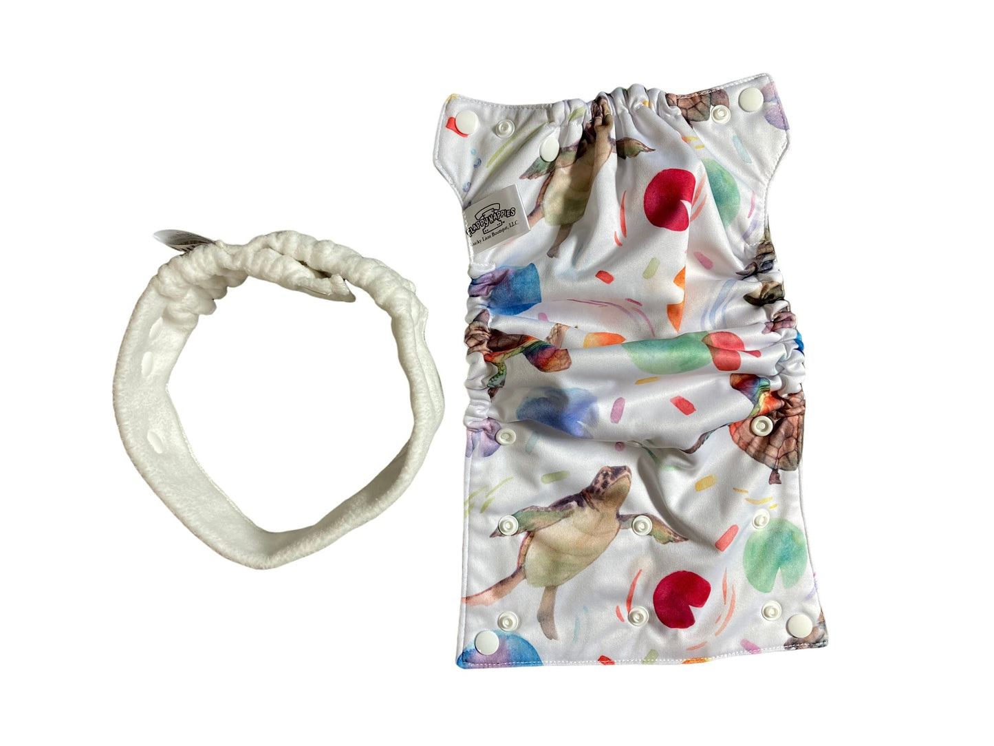 All-in-Two Diaper Cover and Belt (Printed PUL) by Flappy-Nappies, product view 16