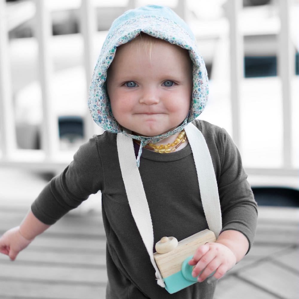 Bonnet in Calendula by UB2 | Urban Baby Bonnets, product view 6