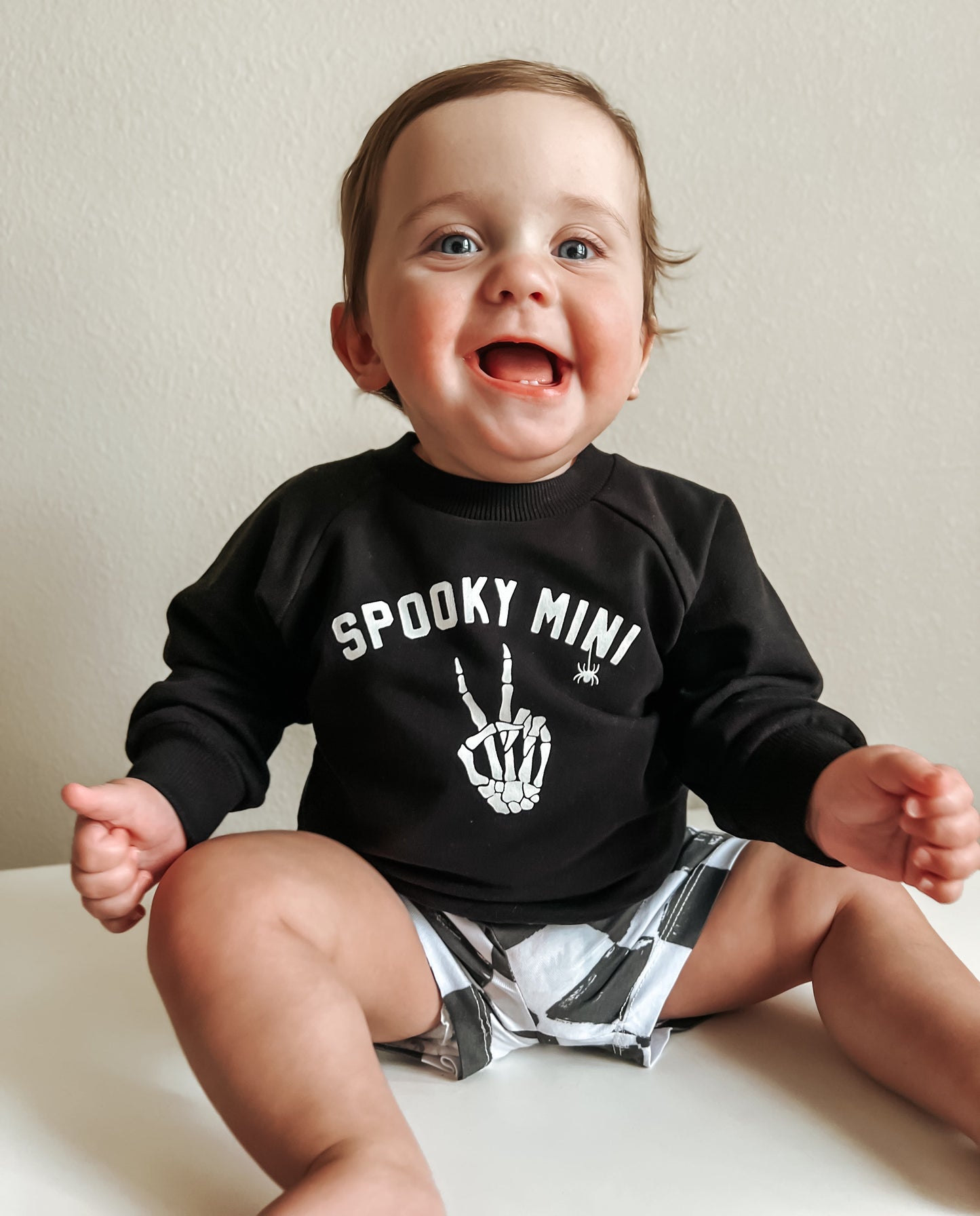 Organic Cotton Spooky Mini Crewneck Sweatshirt by Little Joy Co., product view 5
