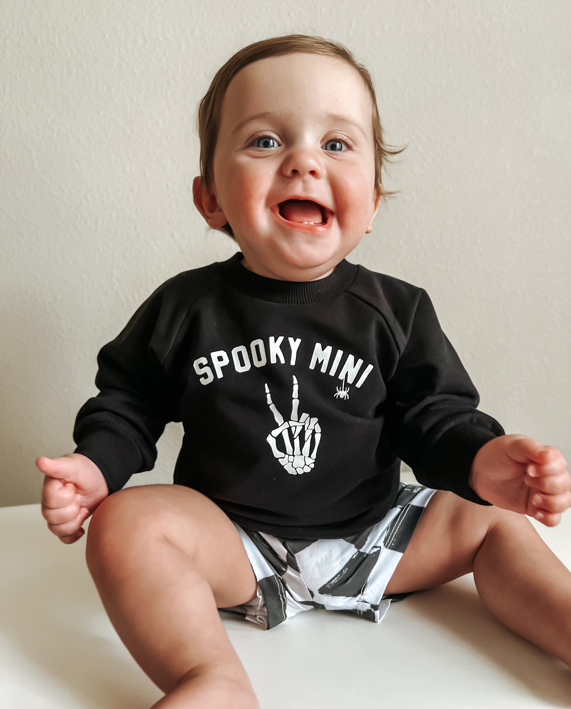 Organic Cotton Spooky Mini Crewneck Sweatshirt by Little Joy Co., product view 5