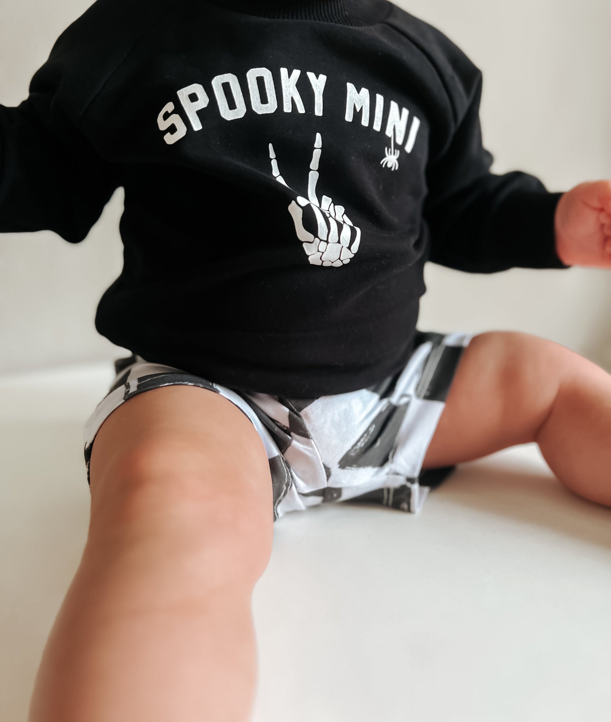 Organic Cotton Spooky Mini Crewneck Sweatshirt by Little Joy Co., product view 2