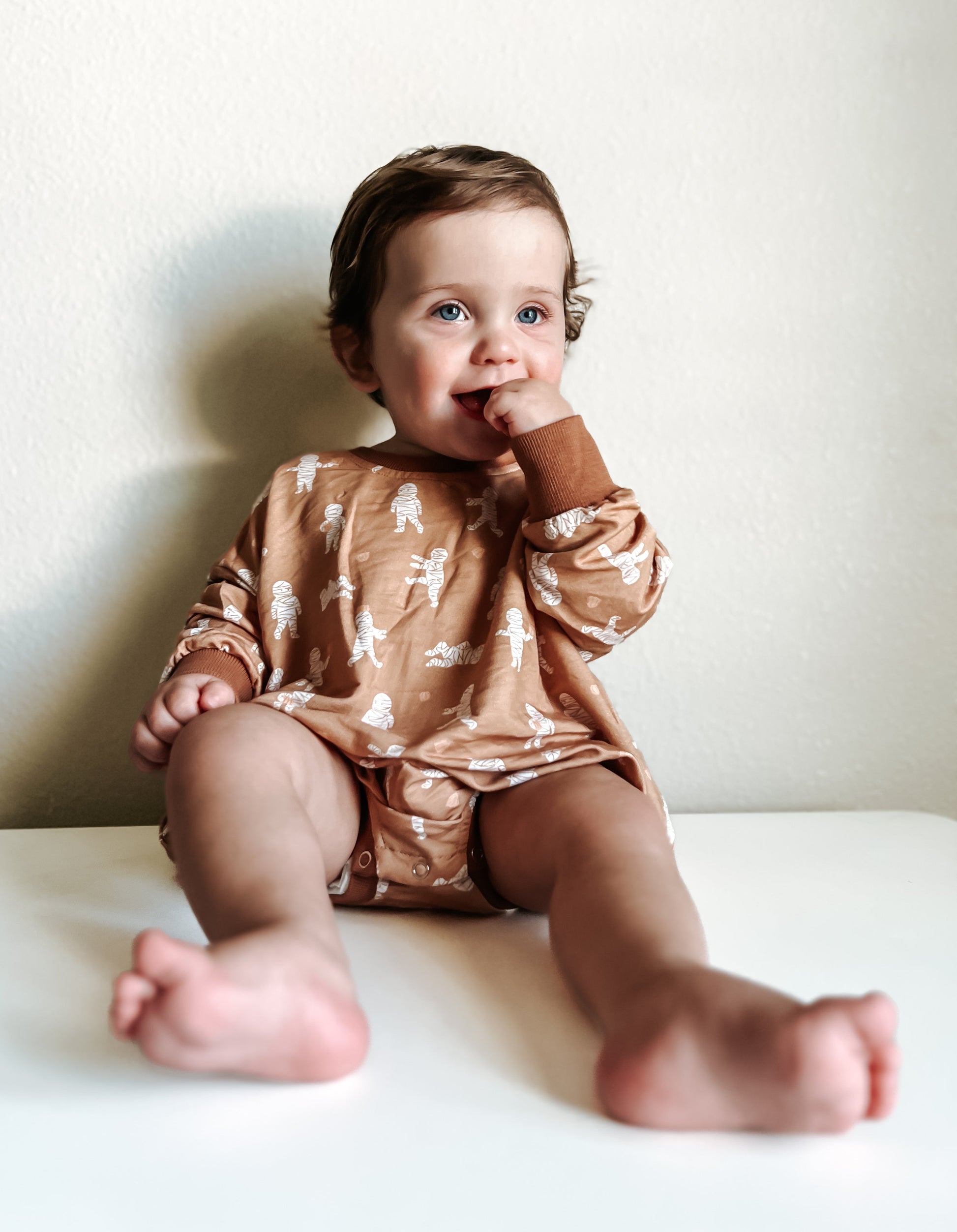 Mummy Bamboo Bubble Romper by Little Joy Co., product view 13