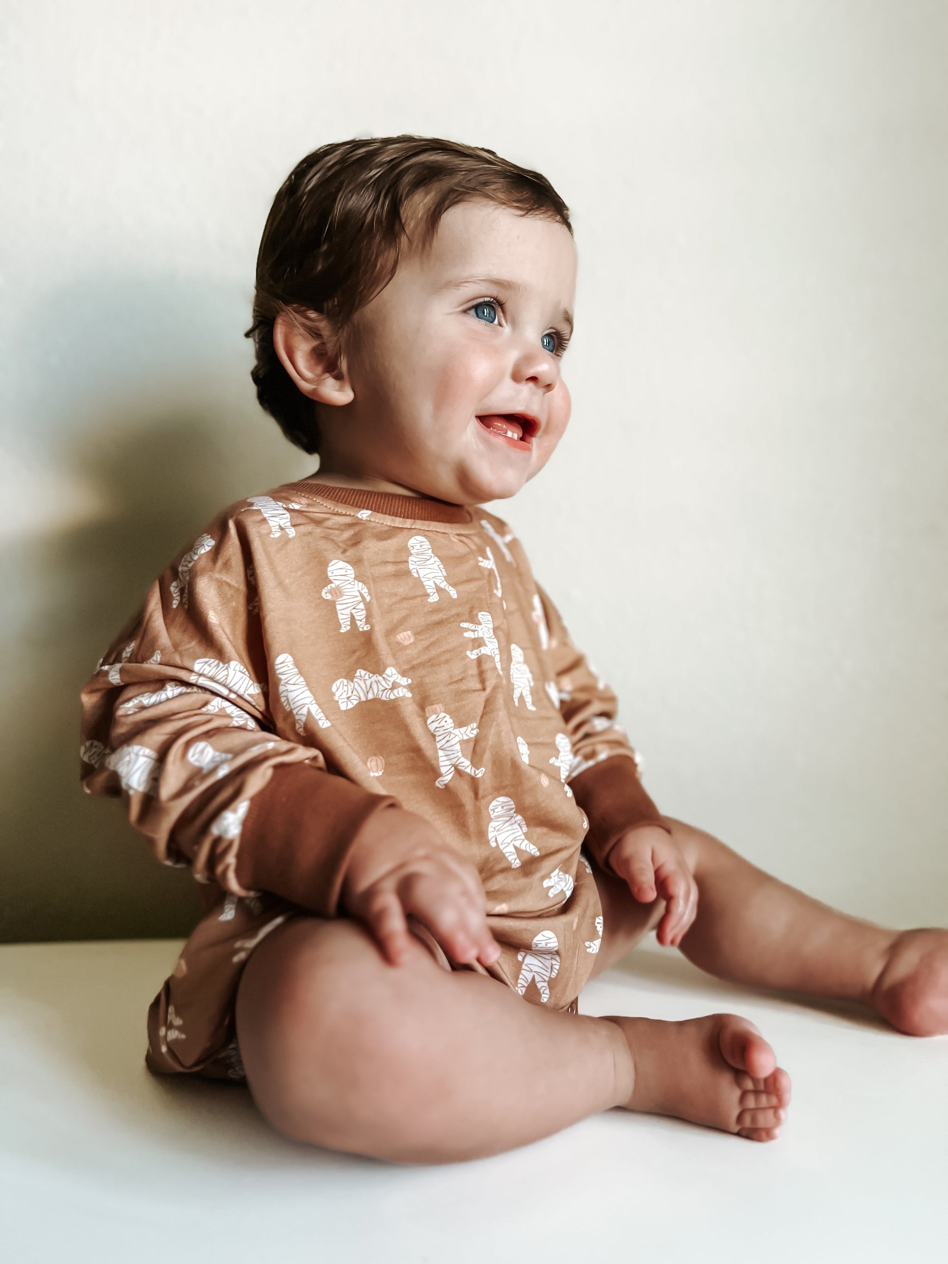 Mummy Bamboo Bubble Romper by Little Joy Co., product view 14