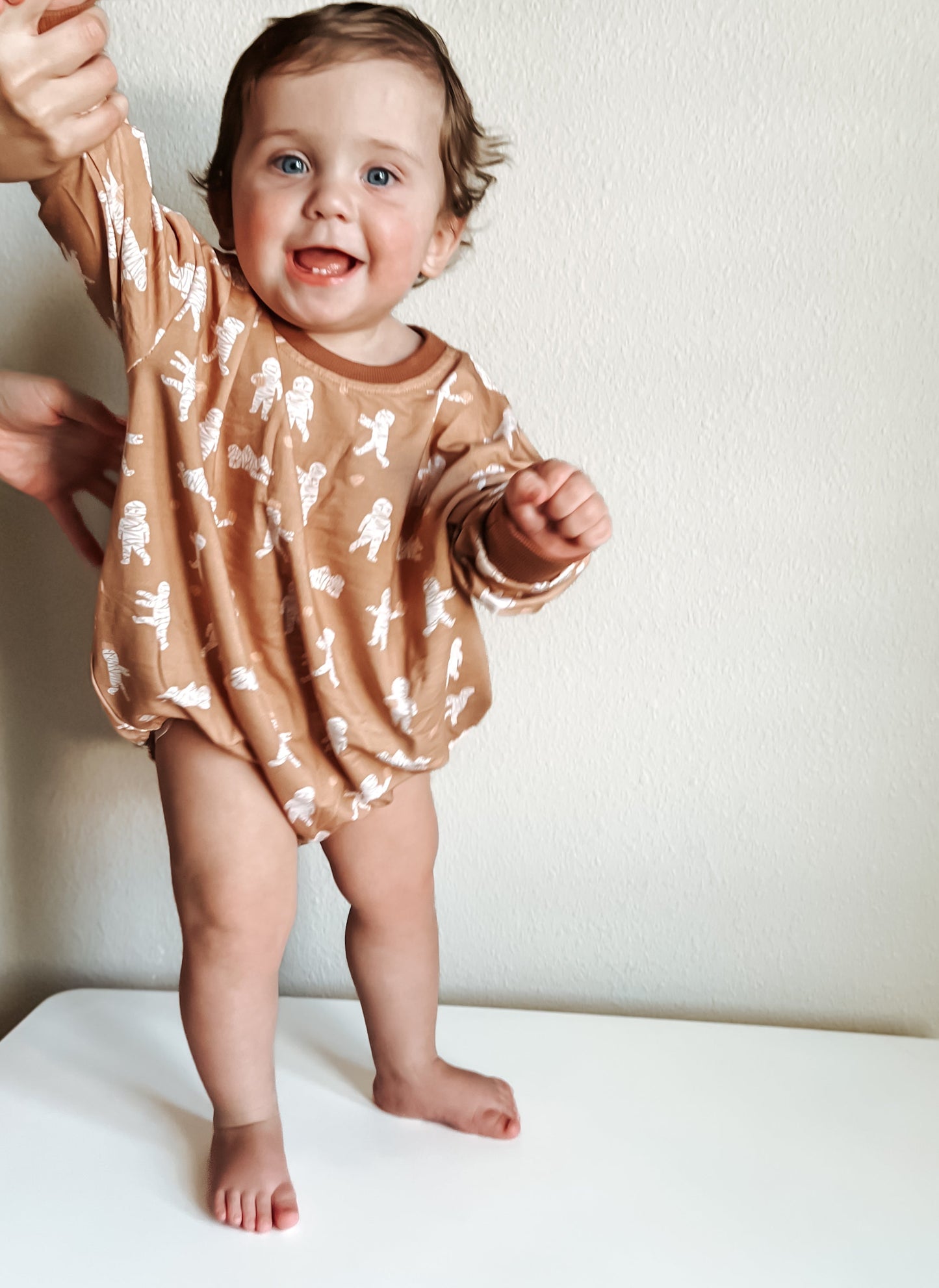Mummy Bamboo Bubble Romper by Little Joy Co., product view 6