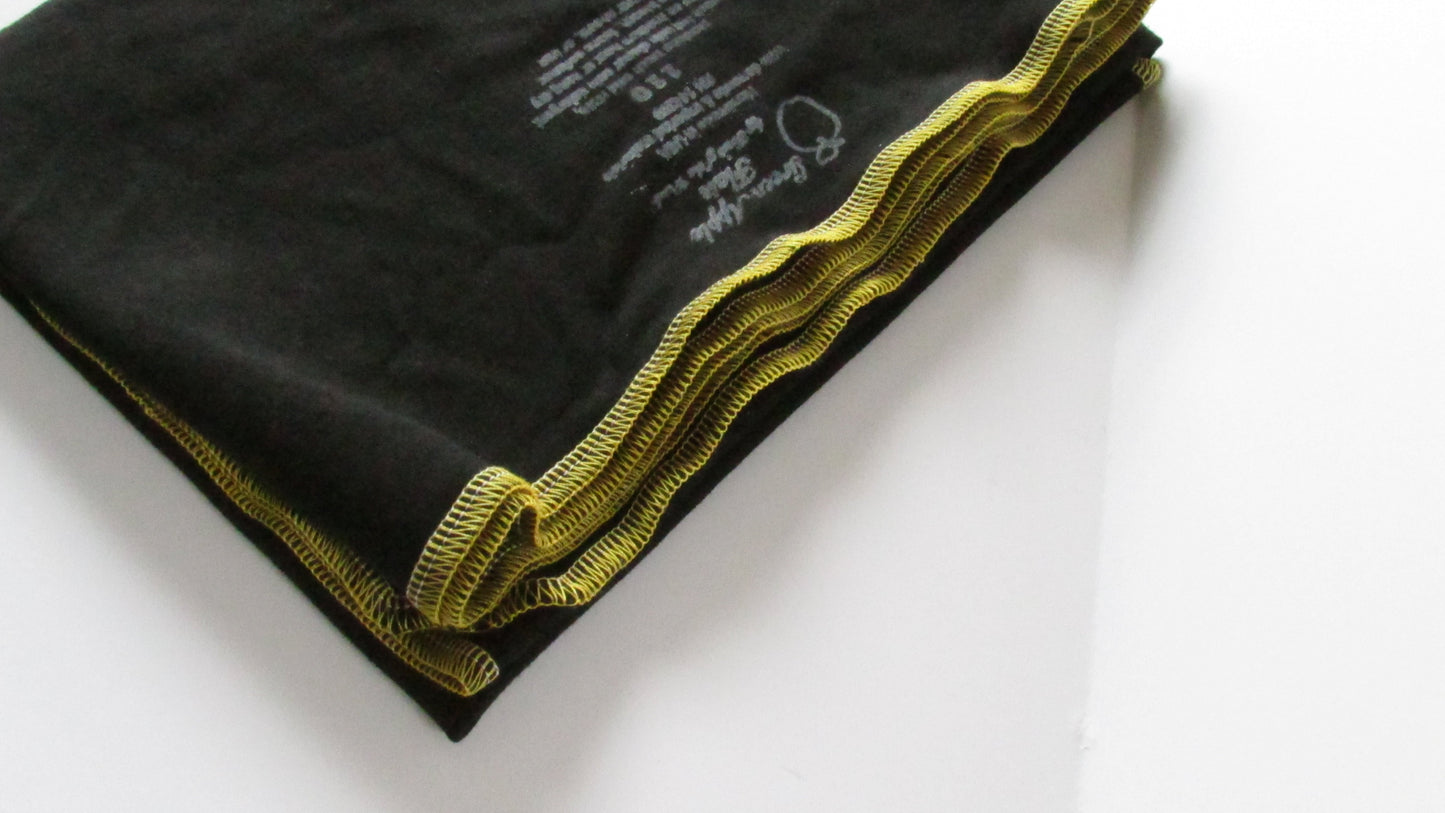 Stretchy flat cloth diapers in Black by Fruit of the Womb Diapers, product view 3
