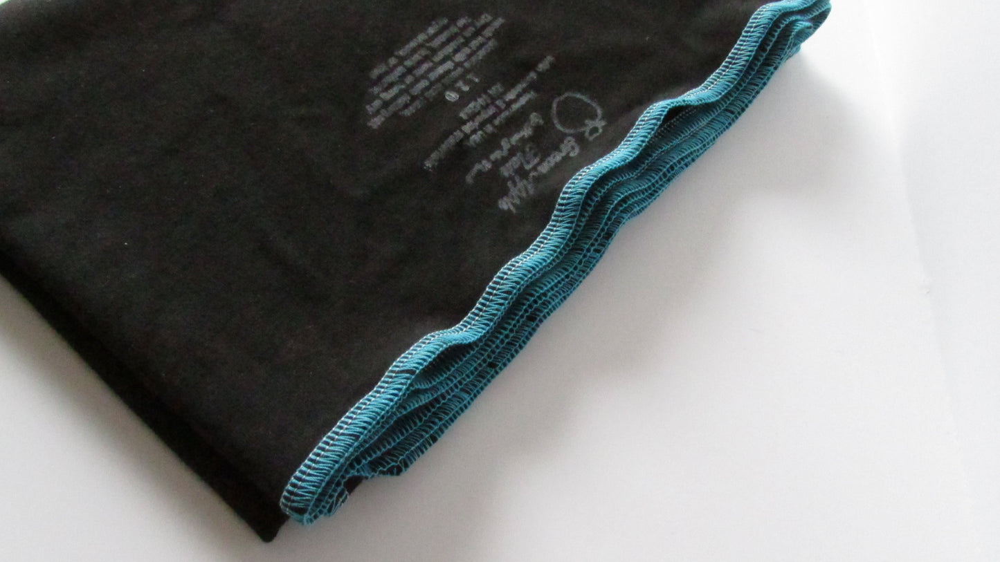 Stretchy flat cloth diapers in Black by Fruit of the Womb Diapers, product view 4