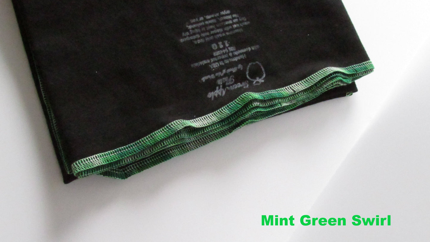 Stretchy flat cloth diapers in Black by Fruit of the Womb Diapers, product view 11
