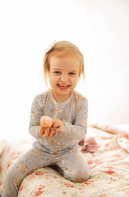Bunny Blossoms 2pc Bamboo Pajamas by Little Joy Co., product view 4
