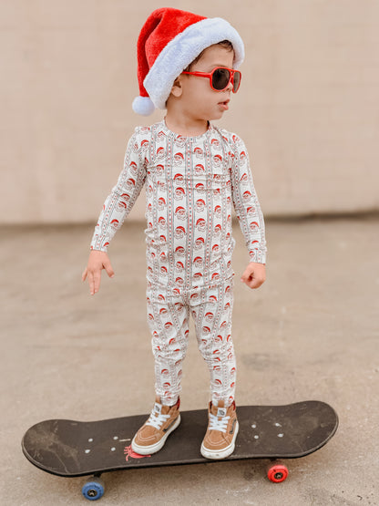 Vintage Santa Bamboo Christmas Pajamas - 2pc Set by Little Joy Co., product view 14
