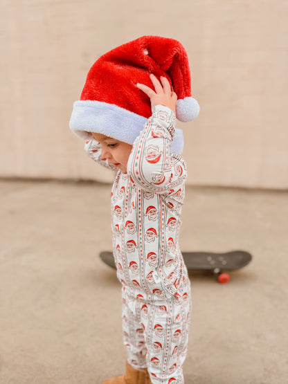 Vintage Santa Bamboo Christmas Pajamas - 2pc Set by Little Joy Co., product view 10