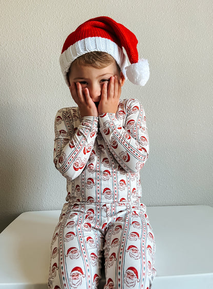 Vintage Santa Bamboo Christmas Pajamas - 2pc Set by Little Joy Co., product view 11