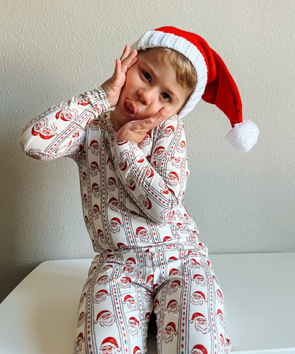 Vintage Santa Bamboo Christmas Pajamas - 2pc Set by Little Joy Co., product view 9