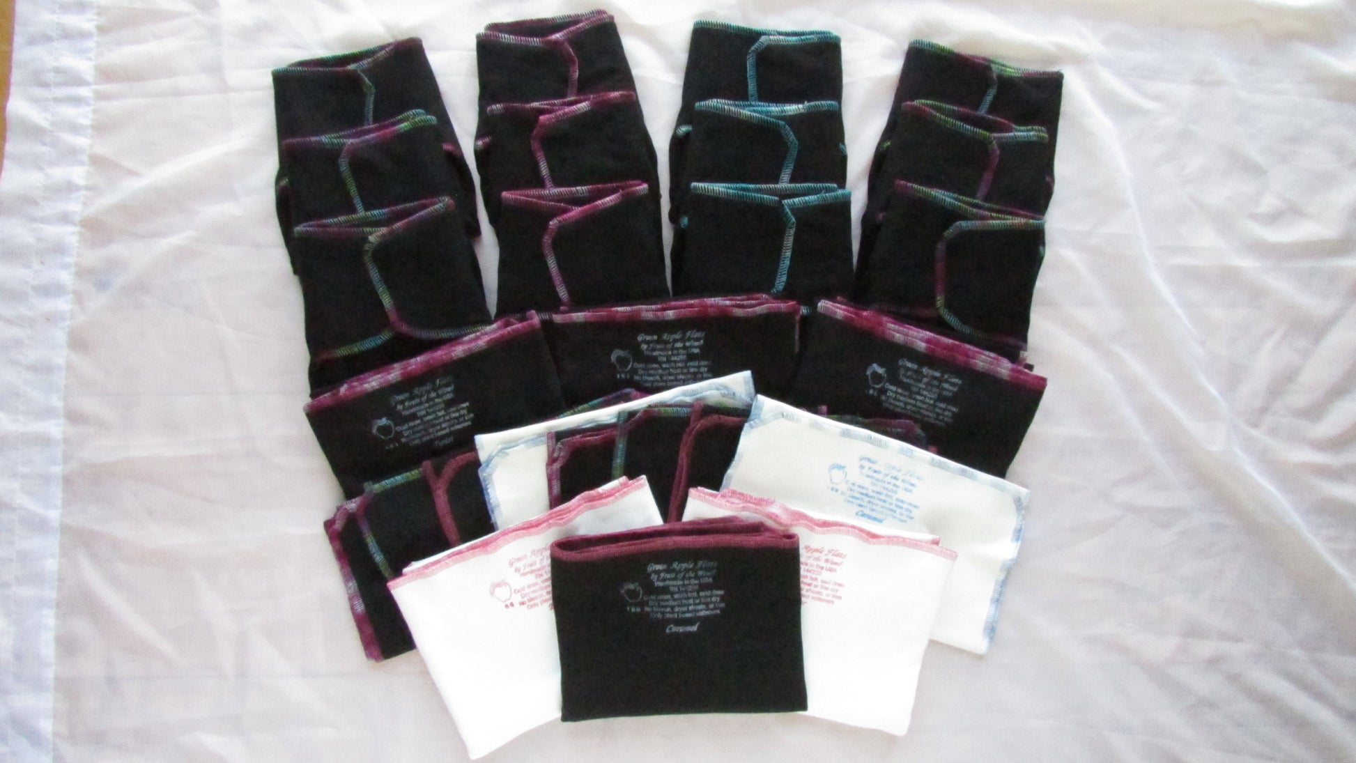 Black Winged Perfect Fit Preflat (WPFP) by Fruit of the Womb Diapers
