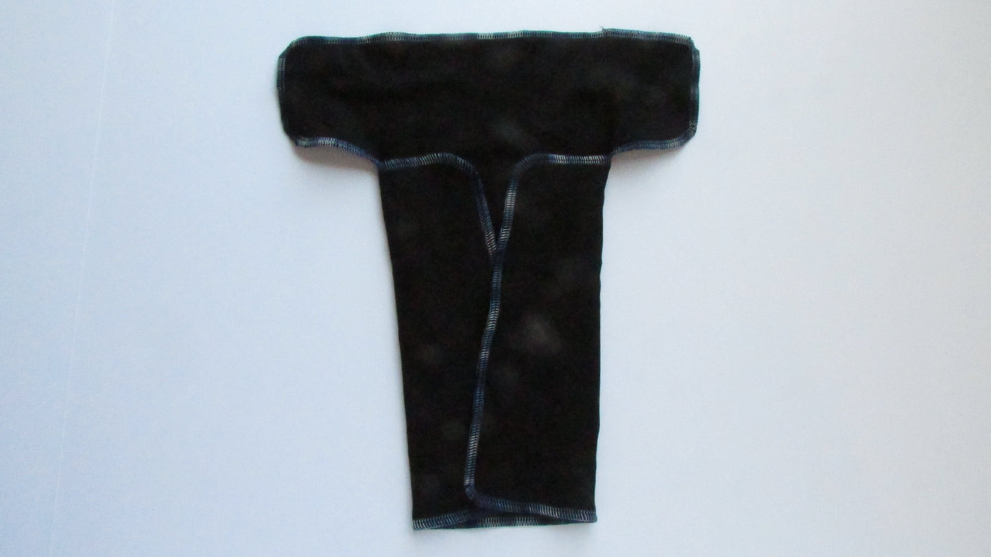 Black Winged Perfect Fit Preflat (WPFP) by Fruit of the Womb Diapers, product view 2