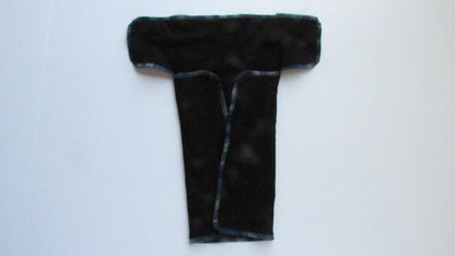 Black Winged Perfect Fit Preflat (WPFP) by Fruit of the Womb Diapers, product view 2