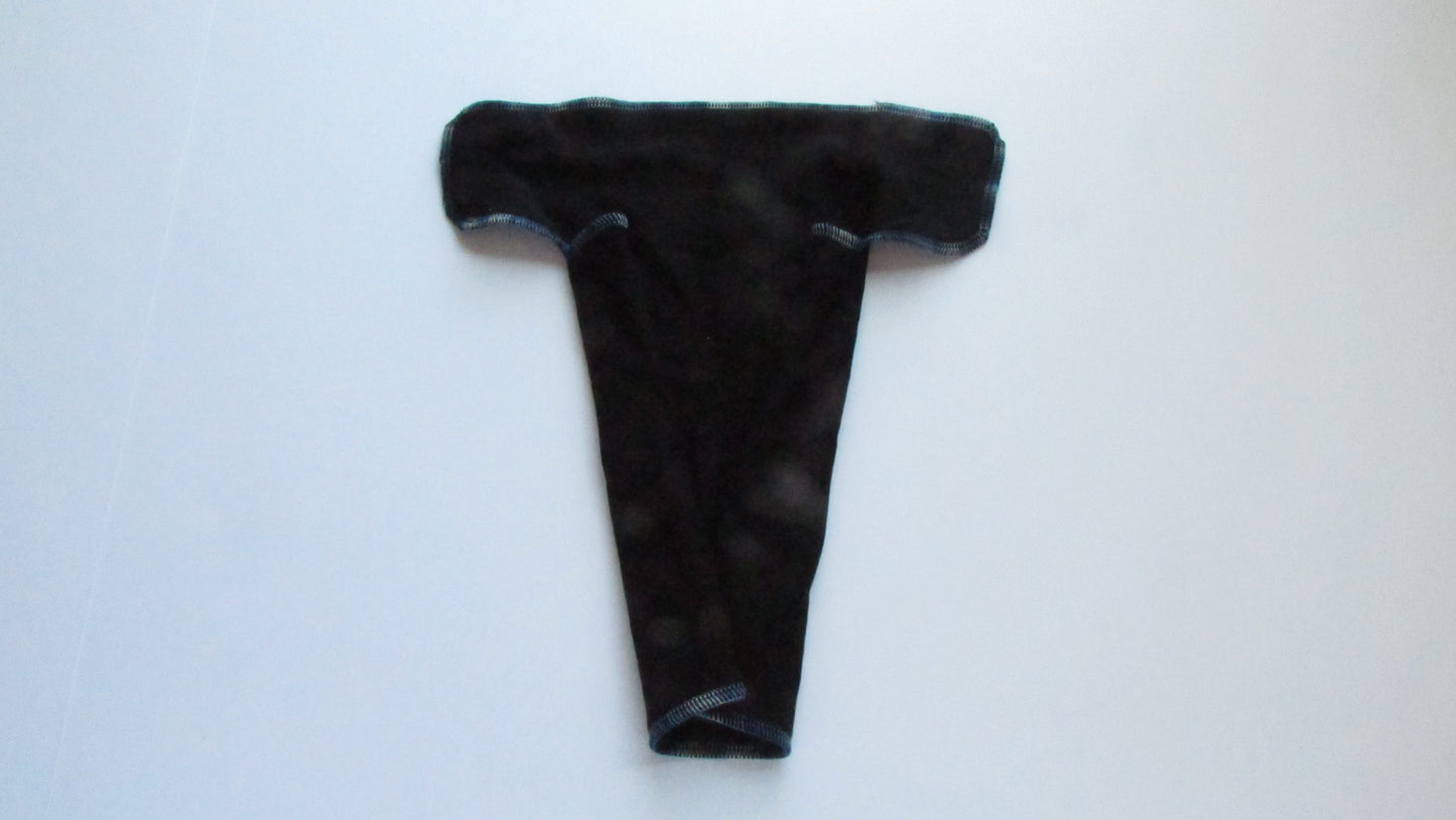 Black Winged Perfect Fit Preflat (WPFP) by Fruit of the Womb Diapers, product view 4
