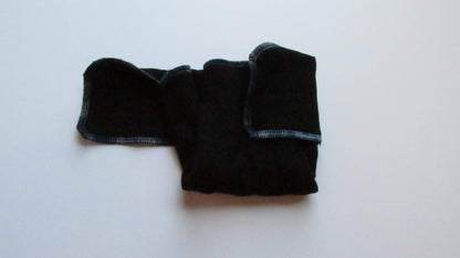 Black Winged Perfect Fit Preflat (WPFP) by Fruit of the Womb Diapers, product view 6