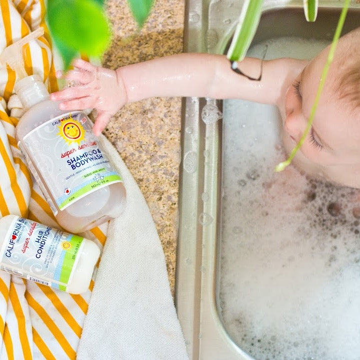 (No Fragrance) Super Sensitive™ Shampoo + Conditioner Bundle by California Baby, product view 3