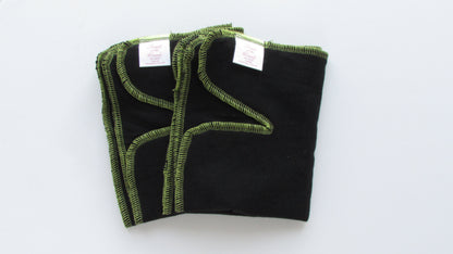 Black Winged Perfect Fit Preflat (WPFP) by Fruit of the Womb Diapers, product view 8
