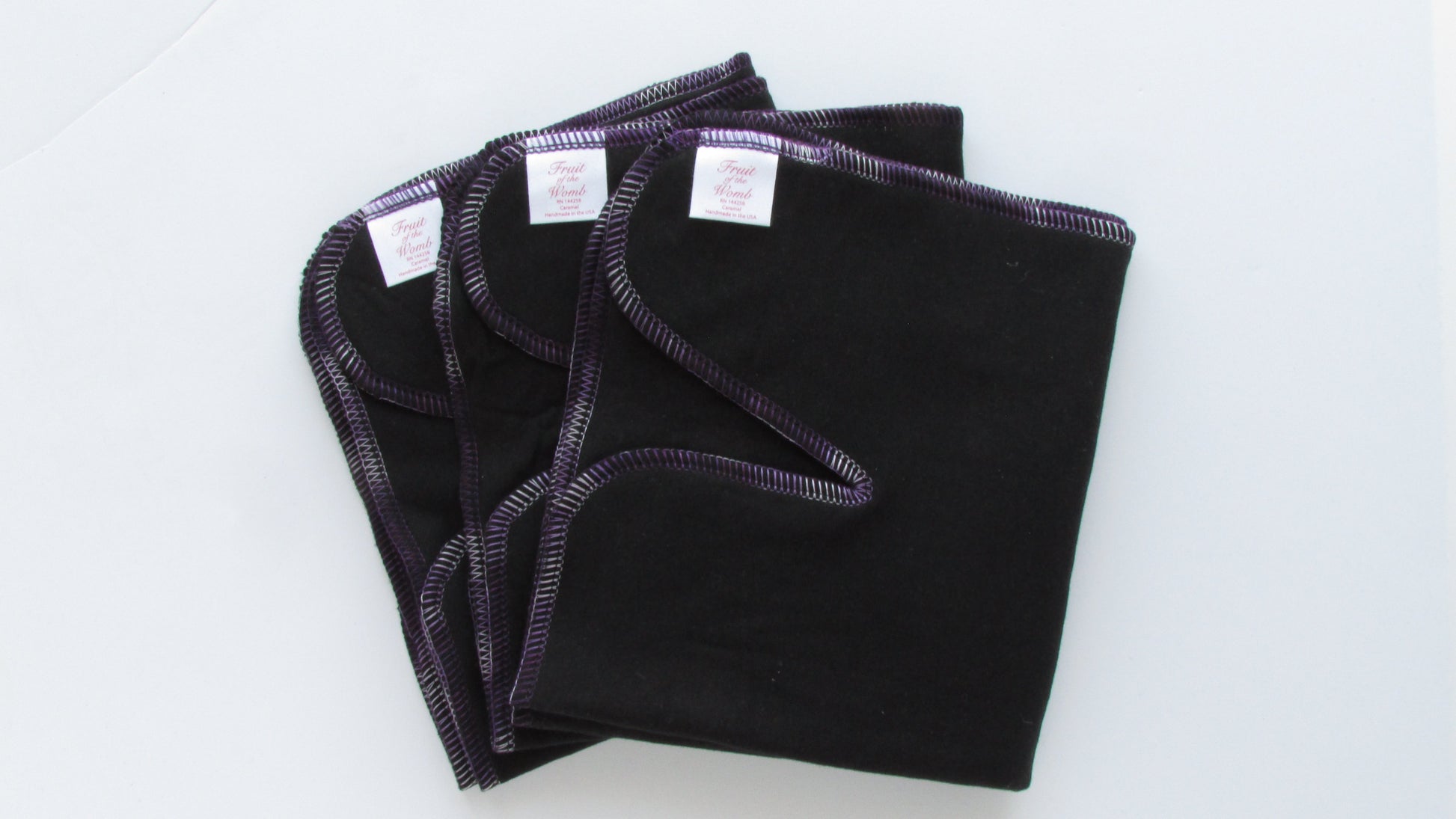 Black Winged Perfect Fit Preflat (WPFP) by Fruit of the Womb Diapers, product view 11