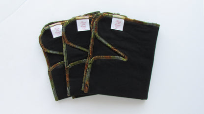 Black Winged Perfect Fit Preflat (WPFP) by Fruit of the Womb Diapers, product view 12