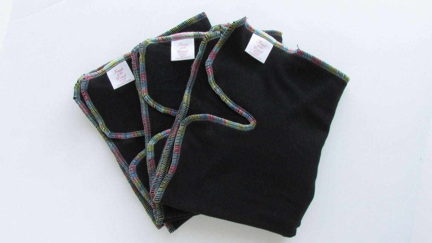 Black Winged Perfect Fit Preflat (WPFP) by Fruit of the Womb Diapers, product view 22