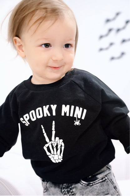 Organic Cotton Spooky Mini Crewneck Sweatshirt by Little Joy Co., product view 4