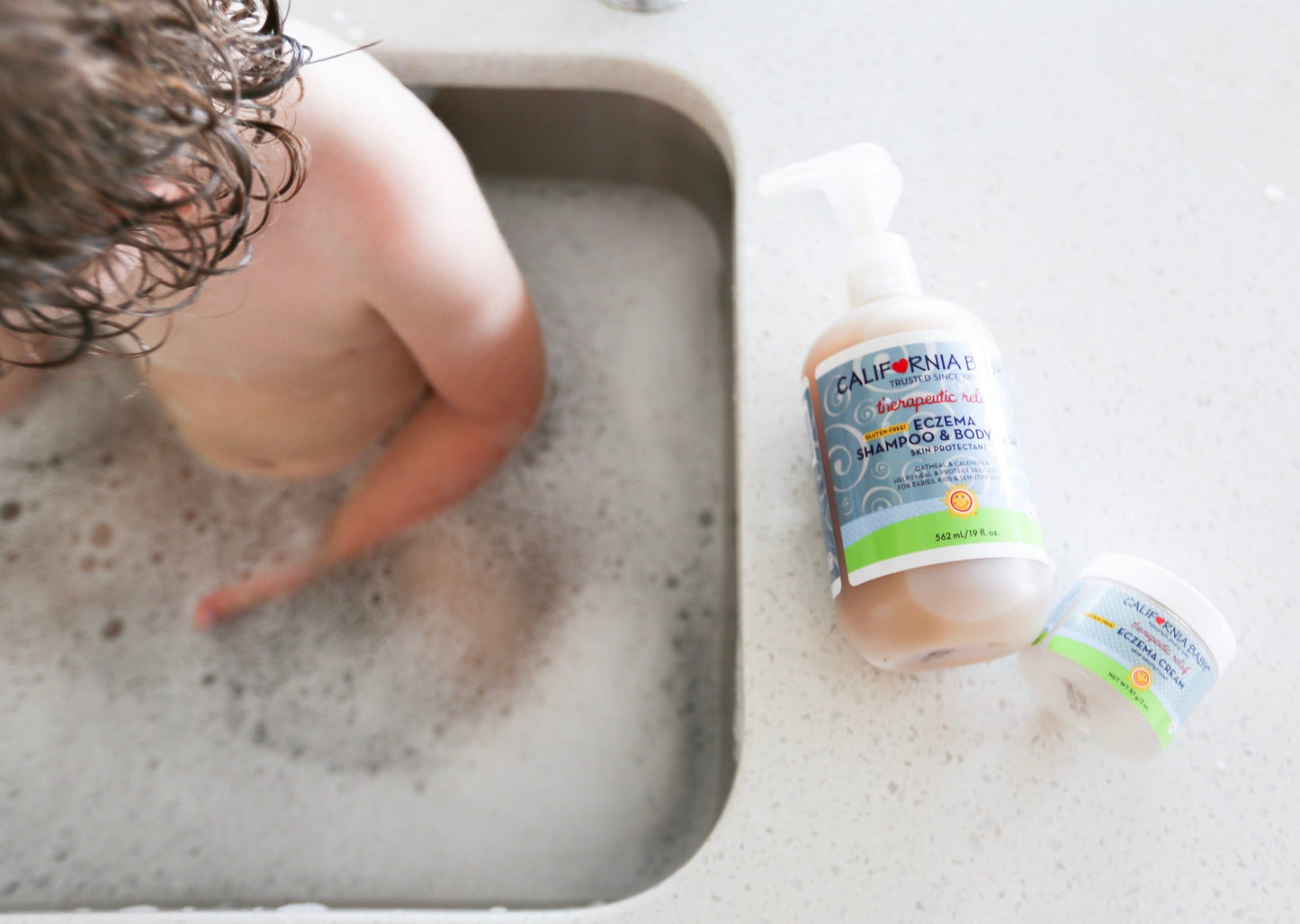 Eczema Cream + Wash Bundle by California Baby, product view 3