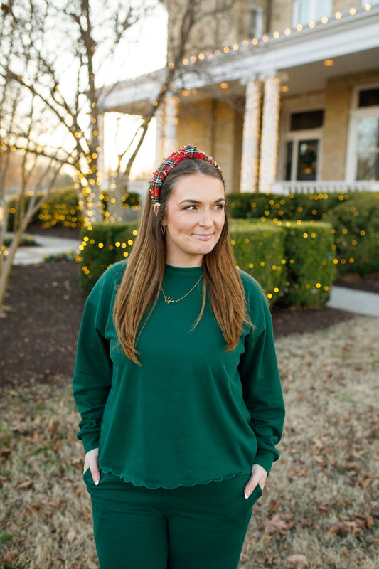 Adult Scalloped Set - Green or Brown by Little Joy Co., product view 2