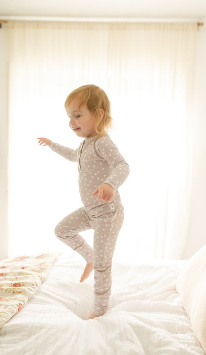 Oopsie Daisy 2pc Henley Bamboo Pajamas - Sizes Newborn & Up! by Little Joy Co., product view 6