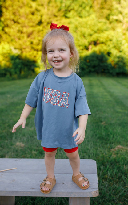 USA Daisy Oversized T-Shirt by Little Joy Co., product view 5