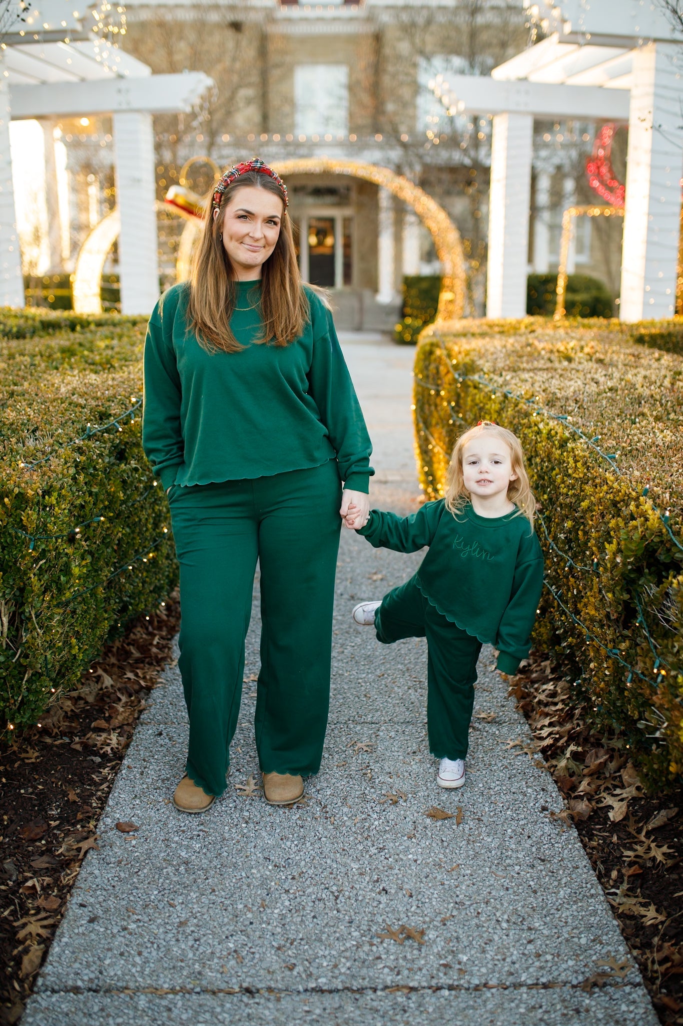 Adult Scalloped Set - Green or Brown by Little Joy Co., product view 3
