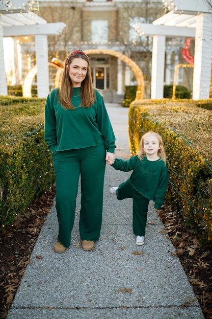 Adult Scalloped Set - Green or Brown by Little Joy Co., product view 3