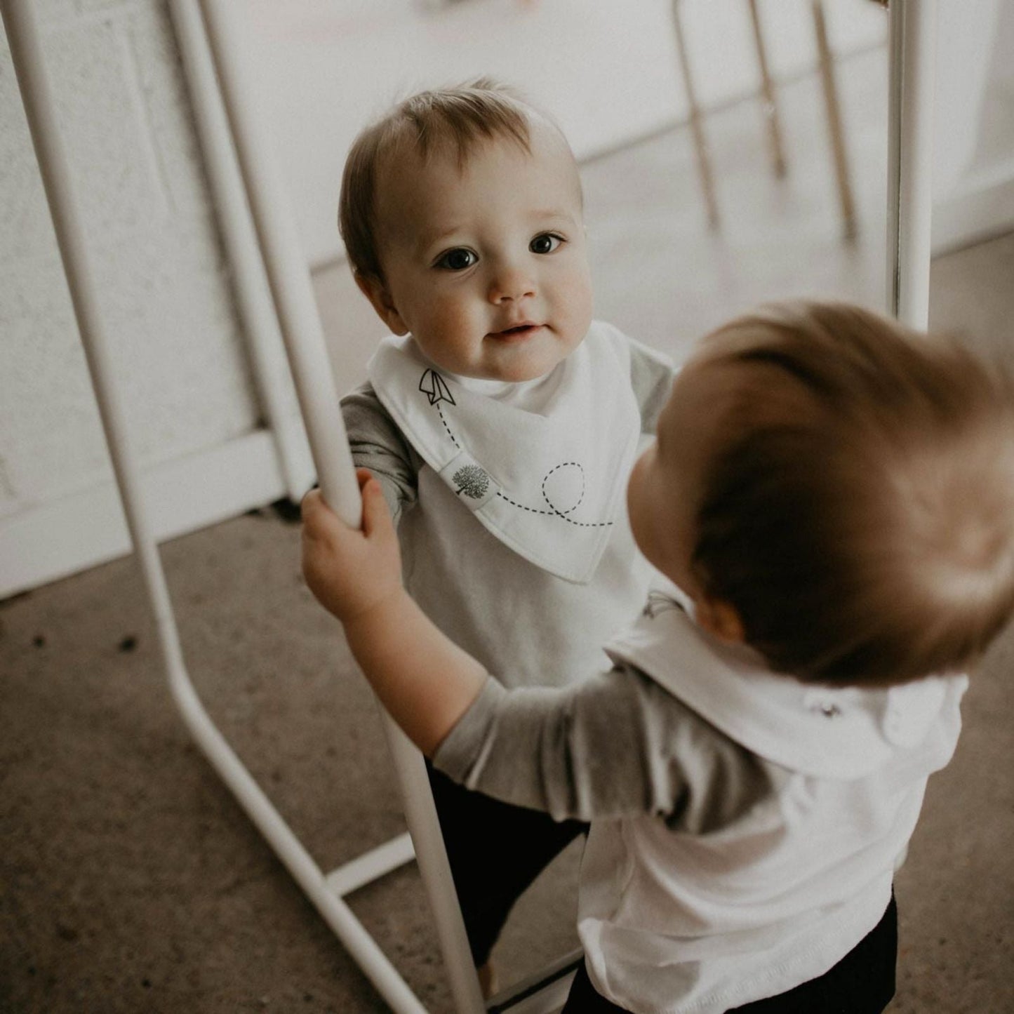 Bikes Bandana Bib Set by Parker Baby Co., product view 5