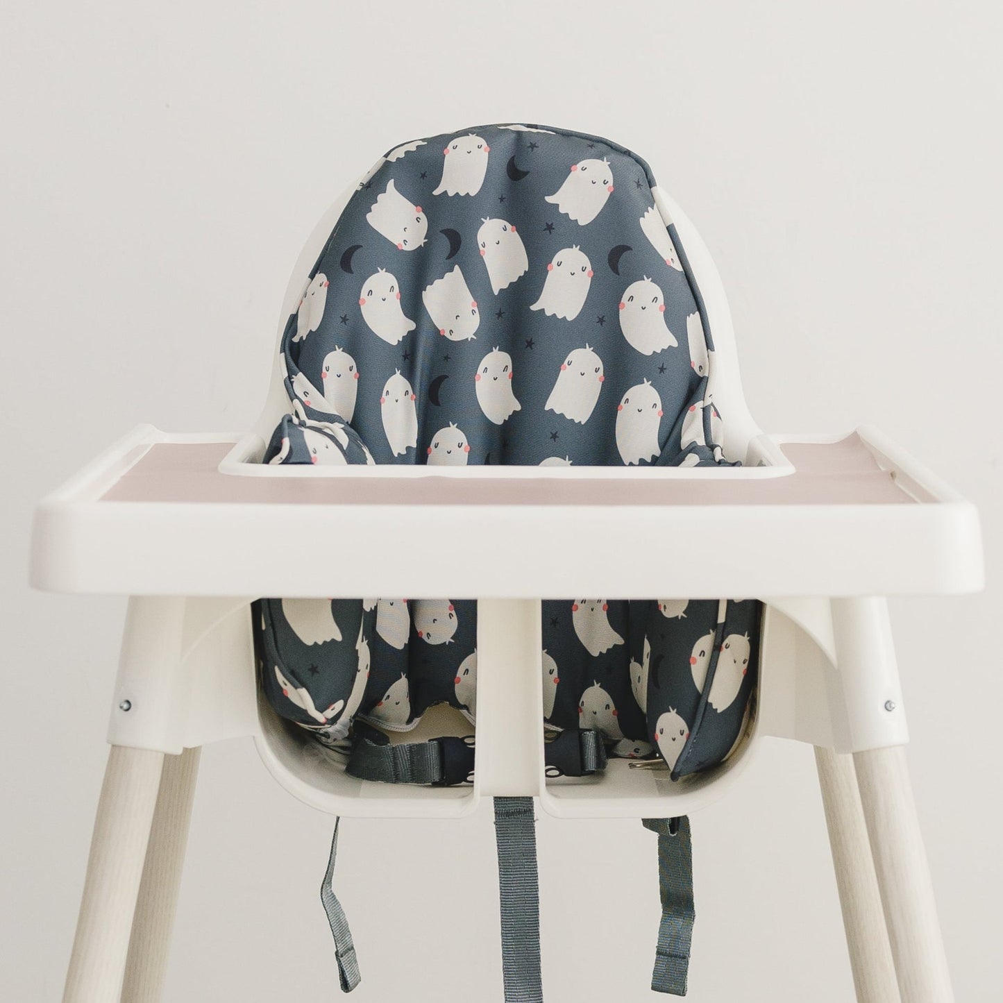 Black Ghost Print IKEA Antilop Cushion Cover - Optional Custom Embroidery! by Little Joy Co.